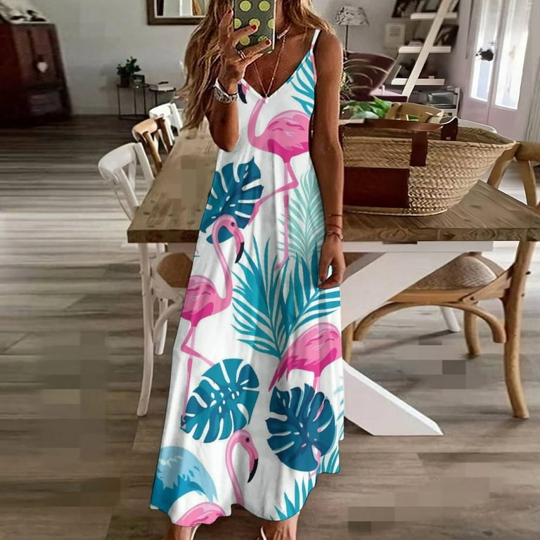 chinese dress ladies Boho Maxi Tie Dye Dress for Women / Open Back Bohemian Summer Resort Outfit in Red