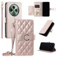thumbnail image 1 of Funda tipo billetera GANGXUN para OPPO Reno 12F – Tapa abatible con correa para mujer, 1 of 5