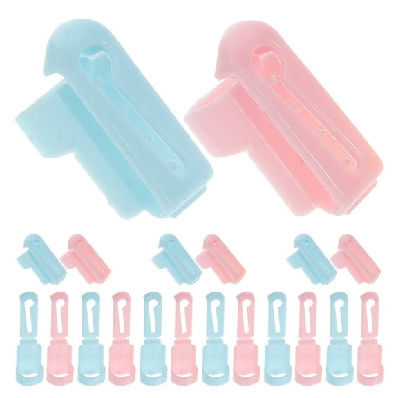WHAMVOX 20pcs Yarn Guide Ring For Crocheting Plastic Yarn Guide Finger Ring Crocheting Knitting Tool Crafts Accessories for Mom Women