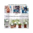 thumbnail image 4 of 2pcs Pvc Transparent Plant Watering Bulbs For Indoor Potted Plants, Outdoor Garden. Suitable For Basket Hanging Plants, Office, Patio, Backyard, 4 of 5