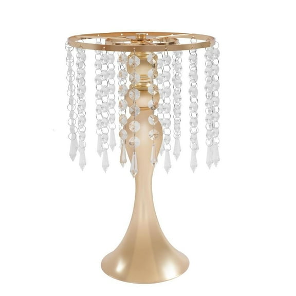 Crystal Flower Stand Wedding Table Centerpieces Metal Flower Vase for Wedding