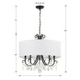 thumbnail image 4 of 6625-MK-CL-MWP Crystorama Lighting Othello - 5 Light Chandelier-21 Inches Tall and 24 Inches Wide     -Traditional Installation, 4 of 13