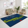thumbnail image 4 of FREEAM Soft Rug Large Area Rugs, Valentine's Day Crocodiles Comfortable Indoor Carpet, Baby Play Mat for Living Room Bedroom Nursery Home Decor Floor Mat 60x39inch, 4 of 6