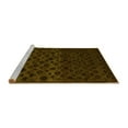 thumbnail image 2 of Ahgly Company Machine Washable Indoor Square Abstract Yellow Modern Area Rugs, 4' Square, 2 of 4