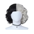 thumbnail image 1 of Peluca Blanca Y Negra, Disfraz De Cosplay, Pelo Sintético Para Mujer, Pelo Corto Para Juego De Rol Para Cosplay, Fiesta De Navidad Y Halloween Advancent CE007669-01, 1 of 6