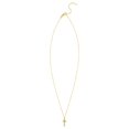 thumbnail image 1 of 14K Yellow Gold Diamon Oro Cross Necklace, 1 of 1