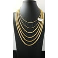 thumbnail image 5 of 10K Real Semi Solid Gold Franco Chain Necklace and Bracelets, 1.8mm - 4mm Real 10K Yellow Gold Franco Chain,10k Gold Franco Chain (Width:2.8mm; Necklace length:22;), 5 of 10