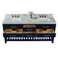 thumbnail image 4 of Ancerre Designs Elizabeth 72" Wood Bathroom Vanity Set in Heritage Blue, 4 of 6