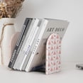 thumbnail image 6 of Lsque Rabbit Is And Carrots Printed Wood Bookends,Non-Skid Bookend for Shelves,Heavy Duty Support Bookends,Non-Slip Foam Pads for Office, Home, and Library,1 Pair, 6 of 8