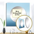 thumbnail image 3 of Designart "Dreamscape of Oceans Infinity I" Minimalism Square Mirror Wall Decor Modern - Large Blue Square Bathroom Mirror - Square Printed Wall Mirror Art, 3 of 5