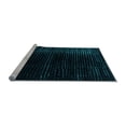 thumbnail image 2 of Ahgly Company Machine Washable Indoor Round Abstract Light Blue Modern Area Rugs, 3' Round, 2 of 4
