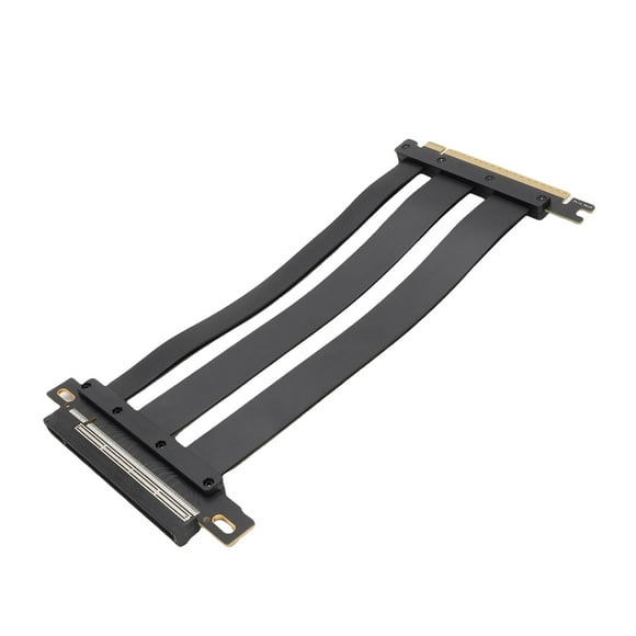 PCIE 5.0 X16 Riser Cable, Gen 5 GPU Graphics Card Extension Cable, 128GBs Speed, Compatible with PCIE 4.0 and WRX80, 90E RTX4090, 5090, RX8900, RX7900XTX