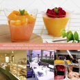 thumbnail image 3 of OUSITAID 50 Pcs Dessert Cups with 50 Spoons Clear 3.38oz Plastic Cheesecake Parfait Pots Reusable Parfait Appetizer Cup Transparent Dessert Cup Bowl for Pudding Mousse Snacks, 3 of 9