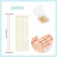 thumbnail image 6 of About 200pcs Golden Stainless Steel Head Pins 23 Gauge Metal Eye Pins Findings 40mm Straight Flat Head Pins Earring Pins for Jewelry Making, 6 of 9