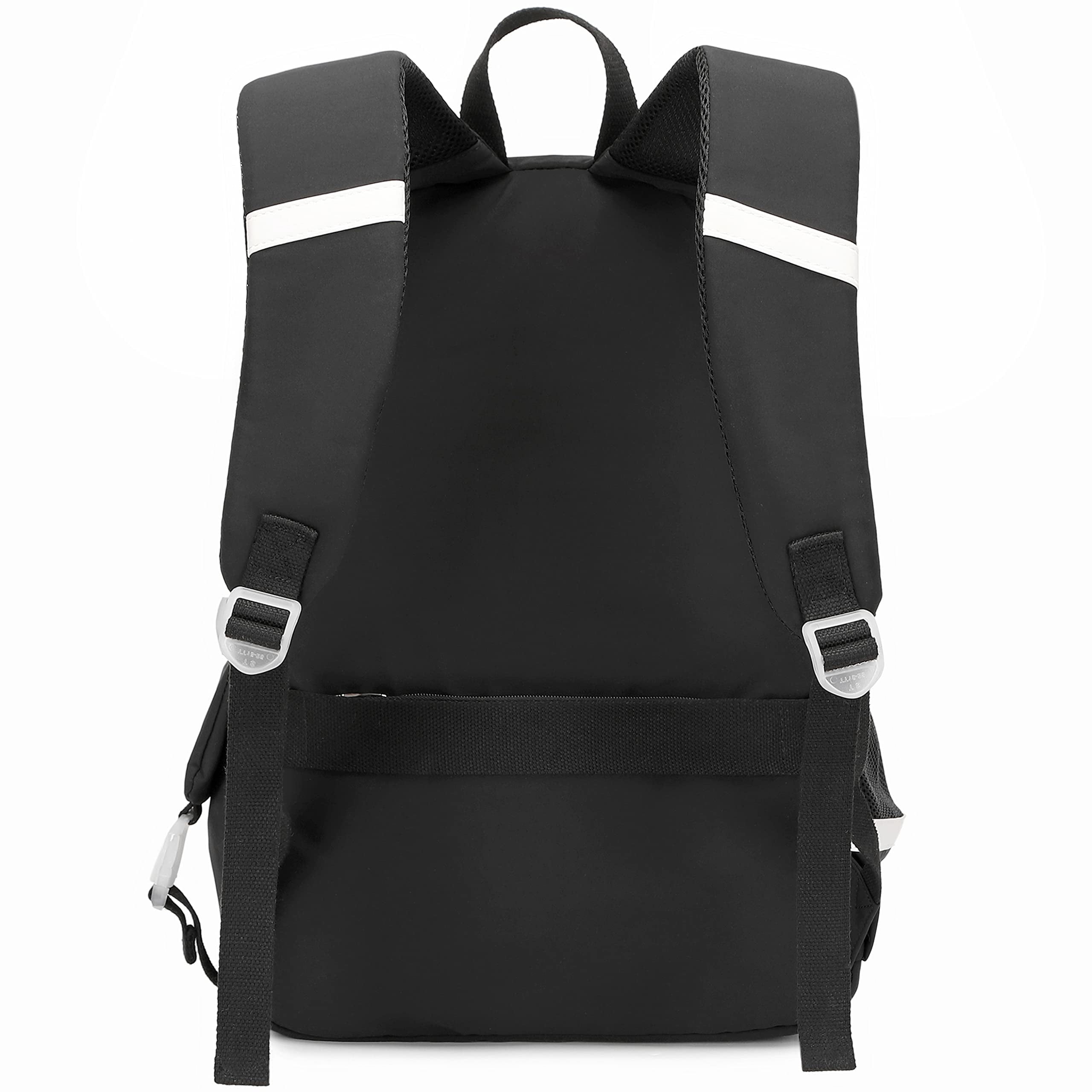 Mochila Escolar Spotted Tiger Para Niñas Con Lonchera (negra