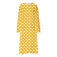 thumbnail image 7 of Aboser Long Sleeve Nightgown for Women Plus Size Heart Printed Sleepwear Soft Breathable Long Nightshirt Full Length Loungewear Loose Round Neck Pajama Dress, 7 of 7