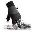 thumbnail image 5 of Hot Sales Winter Gloves for Women GIJNRIUIUA Under $4 New Warm Gloves Men and Women Outdoor Sports Driving Non Slip Padded Fishing Mountaineering Autumn and Winter Gloves Blue Gloves & Mittens, 5 of 5