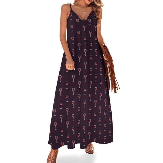 Vino Nuevo - Estampados Íconos: Serie Bebidas Vestido Sin Mangas Ropa de mujer vestidos de verano vestidos de verano