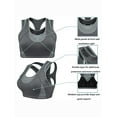thumbnail image 4 of Classic High Impact Sports Bras for Women Workout Racerback Sports Bra Running Yoga Gym Fitness Activewear Bra, 4 of 7