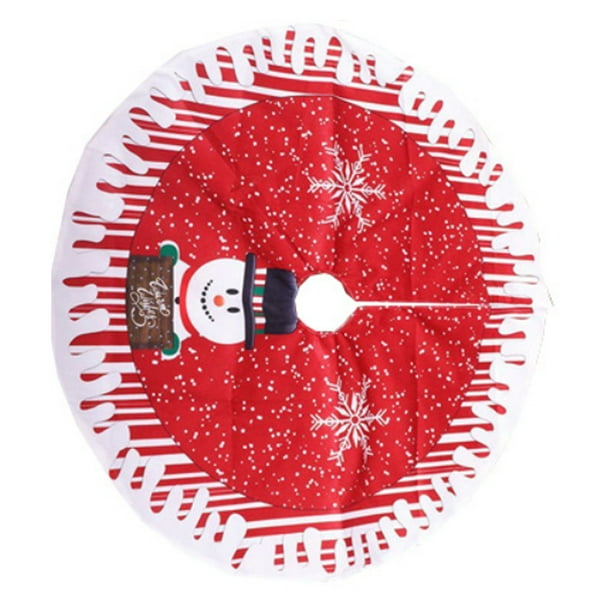 Advancent de árbol de Navidad para sala de estar, dormitorio, árbol de Navidad, alfombra redonda, tela no tejida, 80cm de diámetro, 2020 Kits de decoración para fiestas Muñeco de nieve Advancent HA002355-02