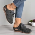 thumbnail image 4 of Taylonsss Women's Closed-Toe Lace-Up Wedge Heel Sandals for Spring Summer Casual Beach Wear Fashionable Versatile Soft-Soled Hollow-Out Plus-Size Comfortable, 4 of 9