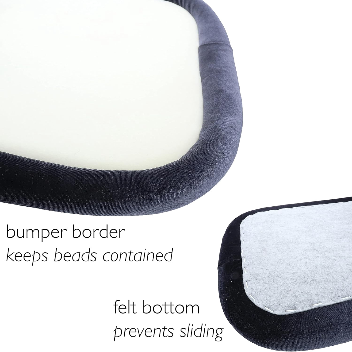 The Beadsmith Craft Bumper – Basic Elements – Rectangle Shape, 17.75” x 11.75”, 1” Bumper Border, Sturdy Design Tray with Raised Edge, Excellent for Beading, Jewelry Making & DIY Hobbies