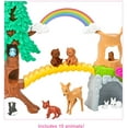 thumbnail image 4 of Barbie Wilderness Guide Doll & Playset, Blonde Doll with 10 Animal Figures, Tree, Rainbow & More, 4 of 7
