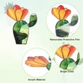 thumbnail image 2 of Estacas Acrílicas de Cactus de 4 Pulgadas, Adorno Decorativo de Jardín para Macetas/Plantas [Cactus 1], 2 of 7