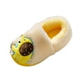 thumbnail image 4 of Hessimy Boys Girls Cozy House Slippers Warm Plush Winter Cotton Slipper Kids Cute Dinosaur Indoor Shoes Non-Slip Toddler Slippers Kids Slippers Cow Slippers House Slippers (Beige,12), 4 of 7