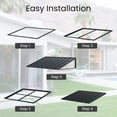 thumbnail image 5 of Domi Outdoor Metal Awning 60" x 36", Front Door and Window Canopy with Powder-Coated Frame, Weather Resistant Sun and Rain Shelter for Patio, Entrance, Porch and Balcony, Dark Gray, 5 of 9