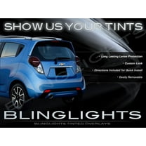 For The Chevrolet Spark Murdered Out Taillight Overlays Chevrolet Tinted Lense Film Protection Kit