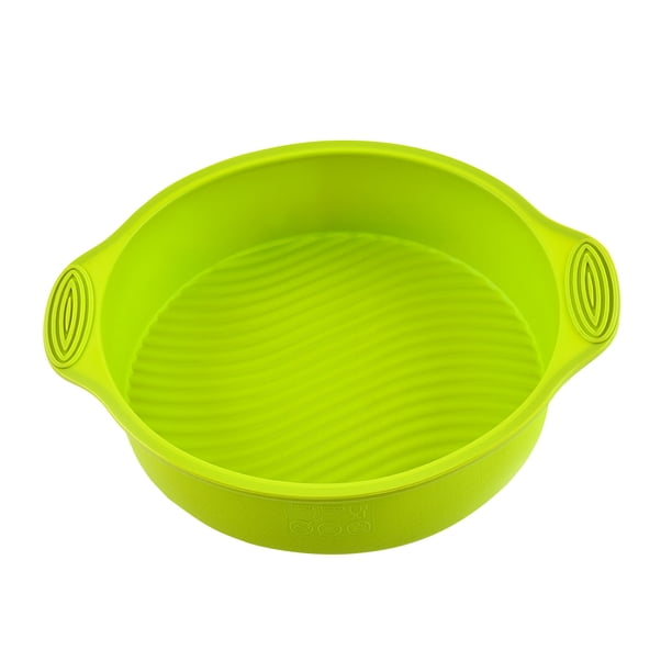 Bewildely Molde de silicona para pastel de forma redonda de color aleatorio, 1 Uds., utensilios de cocina para hornear, herramientas para pasteles, postres Herramientas y accesorios para hornear Verde Bewildely HA006779-04