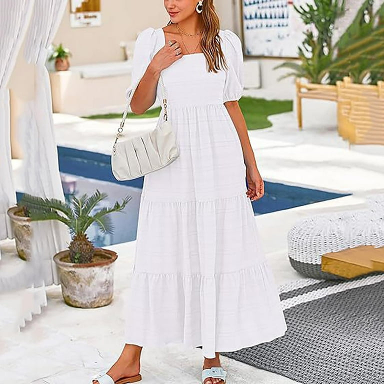 summer casual wedding dress Knee Length Casual Wedding Dresses Beaded Short Summer Wedding Dresses AWD1033 main image 1