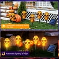 thumbnail image 4 of BNNG Solar Halloween Pumpkin LED Lights, Set of 5 Big Pumpkin Stake Lights Orange Jack-O-Lantern Pumpkins Swaying Light for Outdoor Halloween Pathway Yard Garden Decoration, 4 of 9