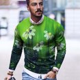 thumbnail image 4 of Camiseta de todos los días unisex para hombre Camiseta informal de manga larga con estampado gráfico en 3D del día de San Patricio Pompotops  oipoqjl6709, 4 of 9