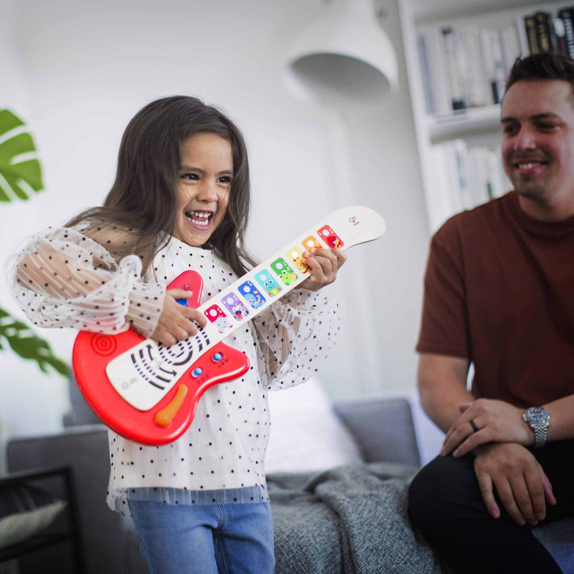 Baby Einstein Together in Tune Guitar​ Wireless Wooden Musical Toddler Toy, Magic Touch, Age 6 months+