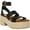 Black Leather, variant on Steve Madden Womens Kelton Leather Ankle Strap Platform Sandals