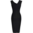 thumbnail image 2 of Haute Edition Women's Retro Sleeveless Bodycon Dress, 2 of 3
