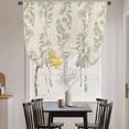 thumbnail image 3 of Green Botanical Balloon Curtains for Bedroom/Front Door/Bathroom, Pastoral Elegant Spring Floral Rustic Tie Up Curtains 63 Inch Length Light Filtering Kitchen Curtains Shades for Windows 46"x63", 3 of 8