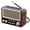 Retro Brown, variant on LC-dolida Portable AM FM SW Radio, Solar Retro Radio with Bluetooth 5.4, Solar and USB Charging, 3D Surround TF Card U Disk Playback Easy to Use for Home Seniors Outdoor Use, Rose Gold