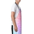 thumbnail image 3 of Lsque Colorful Glitters Waterproof Apron Chef Aprons for Men Heavy Duty Chemical Work Apron Extra Long Grilling Aprons with Adjustable Bib Apron, 3 of 9