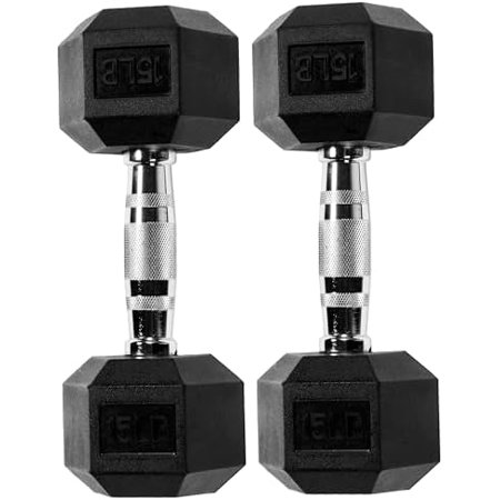 Rubber Encased Hex Dumbbell Set Contoured Handle for Muscle Toning, Strength Building & Full Body Workout, 60LB, 100LB, 150LB and 550LB Set