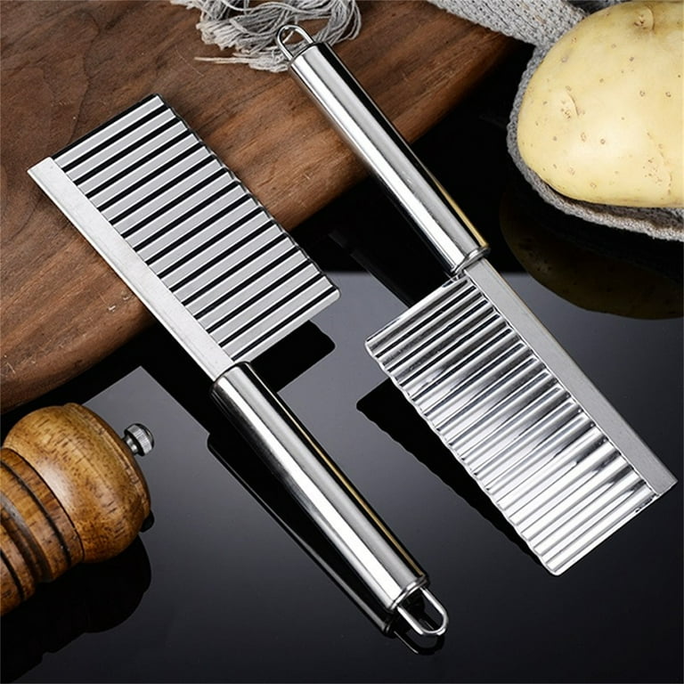 Newest Stainless Steel Wave Knife Potato Cutting Corrugated Knife Fries