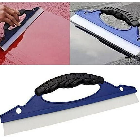 12" Waterblade Silicone Drying Blade Car Window Wiper Wash Clean Water Dry Cleaner Helpful Good Grips Auto Water Blade, Water Wiper Car Dryer, Shower Squeegee, for Automotive Home Clean
