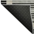 thumbnail image 5 of Addison Rugs Mayfield Premium Machine Washable Transitional Stripes Black Rectangle Rug, 9' x 12', 5 of 6