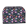 thumbnail image 2 of Gaeub Floral Rabbit Print 2 Slice Toaster Cover, Toaster Bags,Small Appliance Toaster Cover for Kitchen,Toaster Oven Dustproof Cover, 2 of 7