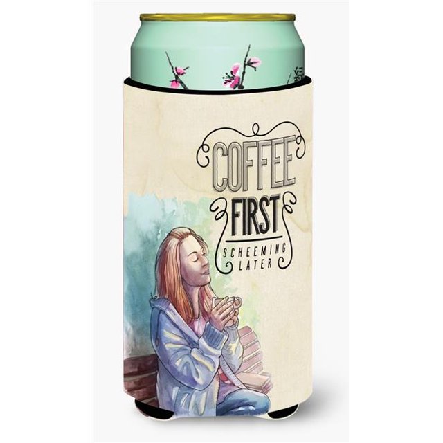 Carolines Treasures BB5403TBC Coffee First Sign Tall Boy Beverage Insulator Hugger