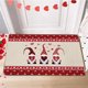 thumbnail image 4 of Felpudo de San Valentín | Felpudo antideslizante con diseño de gnomo y corazón para puerta de entrada | Alfombra de entrada para interior y exterior | 40 x 60 cm, 4 of 8