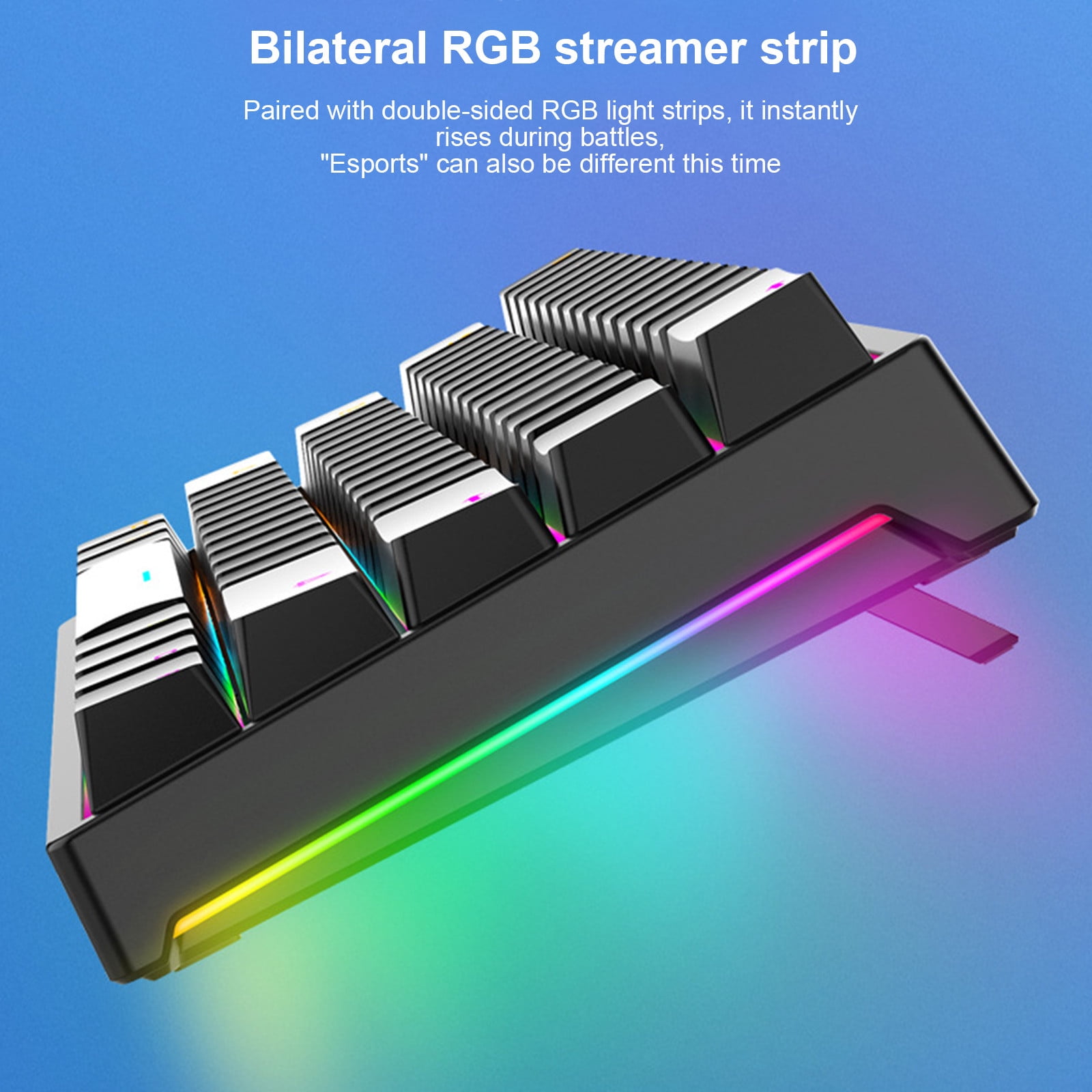 AuroraX Gaming Keyboards for Computers RGB Backlit Keyboards with Mechanical Feel,Wired Connection,Adjustable Backlight,Durable ABS Keycaps for Gaming Gear Black
