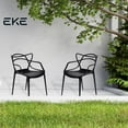 thumbnail image 2 of Set De 4 Sillas Comedor Exterior Interior Pvc Negro EKE LIFE HOME GC015, 2 of 9